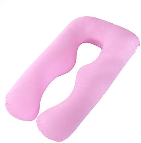 ALIKEEY body pillows maternity pillow pregnancy pillow Big U Pillow Maternity Back Support Cuddle Nursing Breastfeeding Full Length Support With Removable Washable Zipped Cover : U Pillow (F)