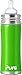Pura Kiki Stainless Infant Bottle Stainless Steel with Natural Vent Nipple, 11 Ounce, Spring Green, 3 Months+ (Plastic Free, NonToxic Certified, BPA Free)