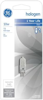 10-Watt T-3 Bi-Pin Quartz Halogen Lamp