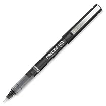 Pilot Precise V5 Stick Rolling Ball Pens, Extra Fine Point, Black Ink, Dozen Box (35334)