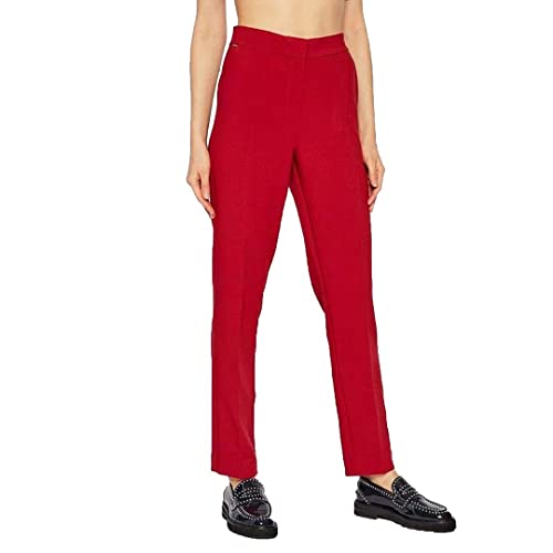 Tommy Hilfiger Core Suiting Slim Pant Pantalones, Primary Red, 32 para Mujer