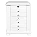 Best Choice Products Handcrafted Wooden Jewelry Box Organizer Wood Armoire Cabinet Storage Chest White