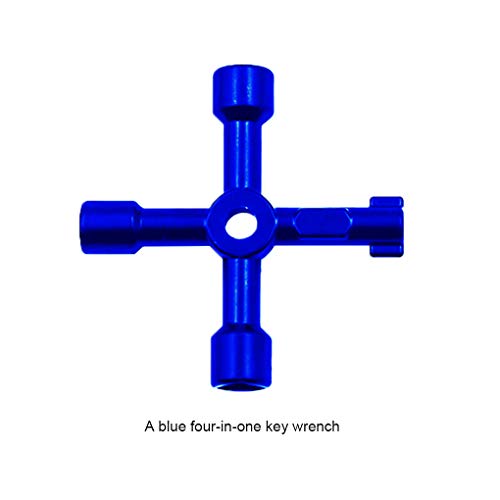 Topker Multifunction 4/10 Ways Universal Triangular Wrench Key Plumber Keys Electric Meter Cabinets Bleed Radiators - Thumbnail 5