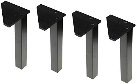 Gcdw 無料 金属製の家具脚 調節可能なソファ脚 正方形のアルミ製キャビネット脚 すべての家具の高さのためのdiy家具部品 ベッド脚 取付ネジ込み 厚い支持脚