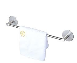 See Aibathroom W102R40 Self Adhesive Single Towel Bar Round, Brushed SUS304 Stainless Steel (16 inches) Details