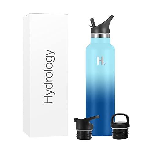 H2 Hydrology Narrow Mouth Water Bottle Stainless Steel Insulated
