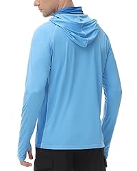 Roadbox Long Sleeve Sun Hoody for Men - Lightweight