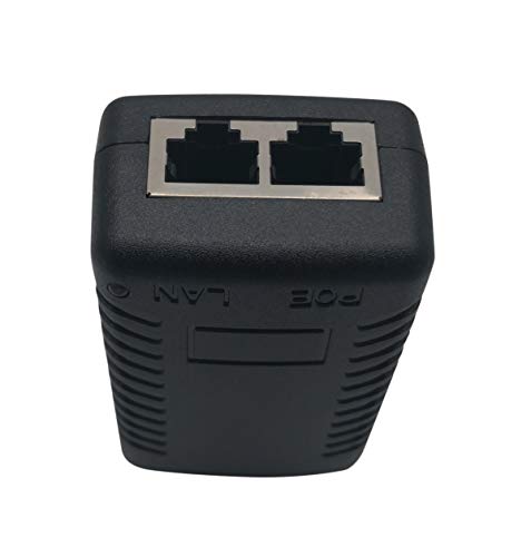 Excelity Wall Plug POE Injector with 48v Power Supply 802.3af for Security IP Cameras IP Phones, 10/100Mbps
