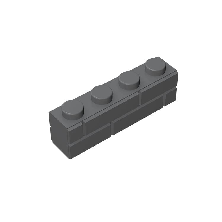 Classic Bulk Brick Block, Masonry Profile Bricks Wall Blocks Parts, 100 Pcs Dark Grey 1x4 Masonry Profile Brick, Compatible with Lego Parts and Pieces 15533(Colour:Dark Grey)…