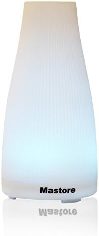 Mastore 100ml Ultrasonic Aromatherapy Aroma Essential Cool Mist Oil Diffuser Humidifier with Waterless Auto Shut-off Mist Mode Adjustment and Color Changing LED Lights for Home Bedroom