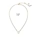 OSIANA Pendant necklace-Womens shell Stainless Steel necklace in Gift Box Heart Shape Steel 01 gold