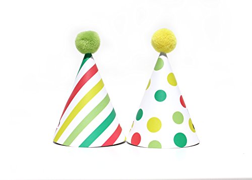 image for Merrilulu Llama Party - Mini Party Hats | 12 Pack | Party Hats | Polka