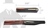 GBS Men's Folding Anti-Static No Snag All Purpose Hair and Beard Tortoise Comb- Handmade/Sawcut - 100mm Fine Teeth with Pocket Clip Best Travel Comb Professional Choice
