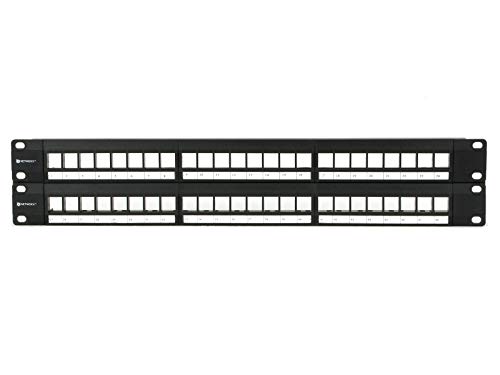 Networx 2U High-Density Blank Patch Panel - 48 Port
