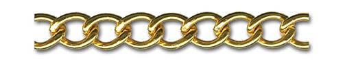 GOLD 1/4 INCH METALLIC CHAIN 8 Yards