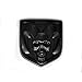 PANBOM 1pc OEM Rear Tailgate Emblem Badge 3D Skull Replacement for Ram 1500 2500 3500 Black Fit 1995-2018