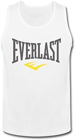 TLMKKI Men's Everlast Logo Tank Top White XXXL