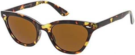 AStyles Vintage Inspired Half Tinted Frame Clear Lens Wayfarer Cat Eye Glasses