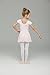JEE.MDNMD.OO Girls' Flutter Sleeve Skirted Leotard Ballet Pink