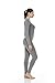 Thermajane Long Johns Thermal Underwear for Women Fleece Lined Base Layer Pajama Set Cold Weather (Medium, Grey)