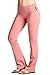 FASHION BOOMY Women’s Bootleg Yoga Pants with Foldover Waist – Active Workout Flare Leggings Small A-Pinkthumb 1