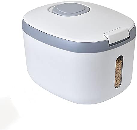 Mindore Airtight Rice Storage Container Dispenser, 20 Lbs/ 320oz Rice ...
