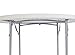 National Public Seating BT-R Series Steel Frame Round Blow Molded Plastic Top Folding Table, 700 lbs Capacity, 48