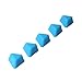 KMN Home DrawerDecor Triangle Divitz, Silicone Adjustable Kitchen Drawer Dividers and Organizers, 5 Pack - Sky Blue