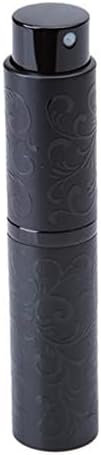 ODN 10ml Travel Refillable Perfume Atomizer Bottle For Spray Pump Bottle Case,Black