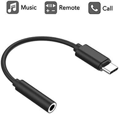 Labobbon USB-C to 3.5 mm Headphone Jack Adapter, USB Type C Audio Aux Adapter Converter for iPad Pro/Google Pixel/Pixel 2/2XL/3/Huawei/Samsung/Moto Z/Z2 OnePlus and More(Black)