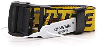 OFF-WHITE OMRB030F186471806010 Men's Yellow/black Fabric Belt