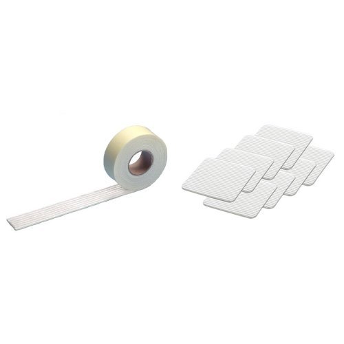 【セット買い】サンコー 滑りズレ防止 おくだけ吸着 安心すべり止めテープ 3m + シート 8枚入り商品画像