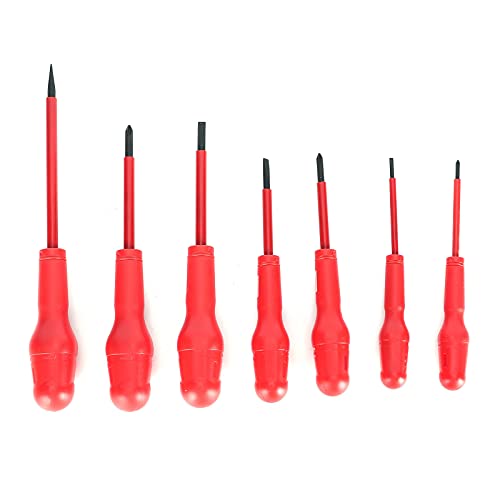 YWBL-WH Isolierter Schraubendreher-Satz, 7-teilig, Magnetisch-genauer Satz Elektriker Reapir Tool Pack 9701 Manueller… – Bild 7