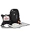 Obersee Bern Diaper Bag Backpack & Cooler, Black/Black