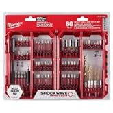 Milwaukee Shockwave Bit & Drill Bit Kit w/ 60 Pcs - 48-32-4097