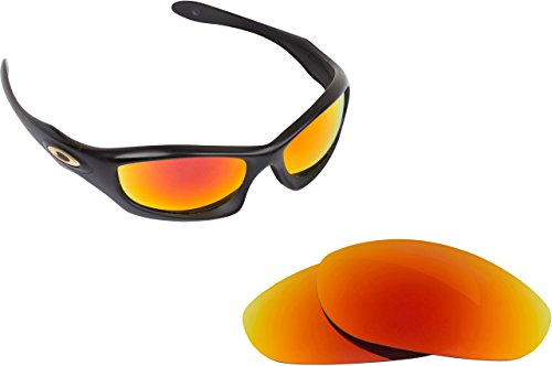 New SEEK OPTICS Replacement Lenses Oakley MONSTER DOG - Polarized Fire Red Mirror