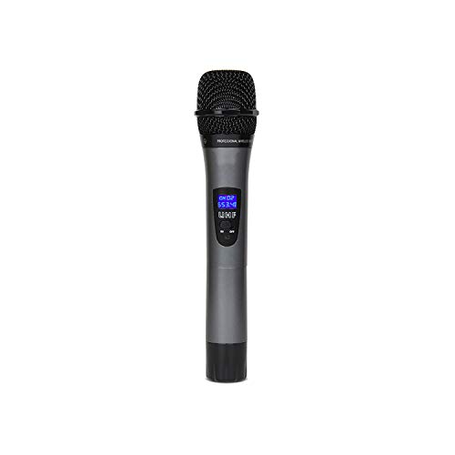 XTUGA EW240 4 Channel Wireless Microphone System 2 Handheld and 2 Bodypack UHF Wireless Metal Receiver Use for Stage,Family Party, Church, Small Karaoke Night (Frequency B) - Thumbnail 4