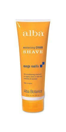 Alba Botanica Very Emollient Cream Shave Mango Vanilla -- 8 oz
