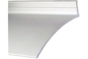 Pemko Aluminum Door Bottoms Overhead Rain Top Drip, Clear Anodized, 2-1/2”W x 52"L x 5/8”H - 346C52