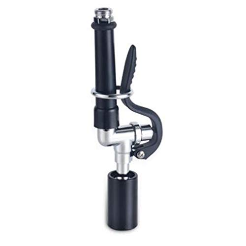 Pre-Rinse Commercial Faucet Pull-Out Kitchen Hand Shower Head Dishwasher Pre-Rinse Floor Washer High Pressure Water Tap Nozzle Black - Thumbnail 4