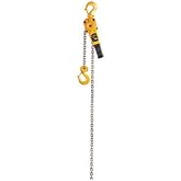 Harrington LB Series Steel Lever Hoist, 10.4" Lever, 1-1/2 Ton Capacity, 15' Lift Height, 1.3" Opening, 13.2" Headroom