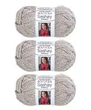 Red Heart Boutique Sashay Sparkle Yarn Platinum Silver [Pack of 3]