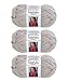 Red Heart Boutique Sashay Sparkle Yarn Platinum Silver [Pack of 3]