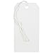 JAM PAPER Gift Tags with String - Medium - 4 3/4 x 2 3/8 - White - 10/Pack