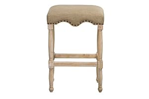 Image of Standard Furniture Yorkshire 30" Barstool with Upholstered Seat, Natural