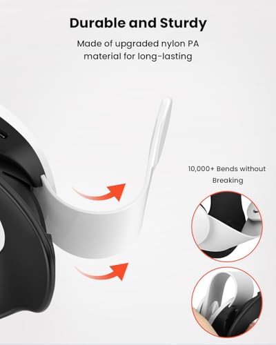 GEEKERA Head Strap for Meta Quest 3/Quest 3S, 10000mAh Battery Pack for Oculus Quest 3 with RGB Light, Extended 6H Playtime with Enhanced Comfort and Balance, VR Accessories Adjustable Head Strap