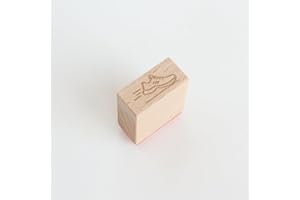 Mini Running Shoe Wood Rubber Stamp, Wooden Stamp for Fitness Tracking, Workout Planner, Exercise Calendar Marker, Exercise R