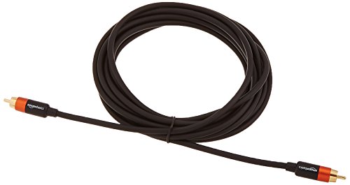 AmazonBasics Digital Audio RCA Compatible Coaxial Cable - 15 Feet - Thumbnail 3