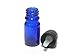 ljdeals 5ml Cobalt Blue Essential Oil Bottle with Euro Dropper Black Cap Glass Bottles Pack of 12