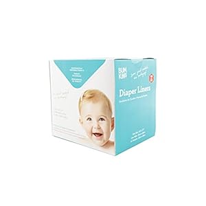 Bumkins Disposable Cloth Fabric Diaper Liner, Biodegradable, Neutral, 100 Count (Pack of 1)